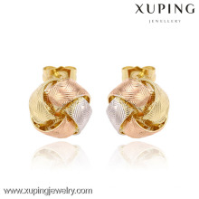 C211214--29195 Xuping Promotion dubai Fashion China Wholesale Jewellery Gold überzogene Schmuck-Ohrringe Multicolor-Ohrstecker